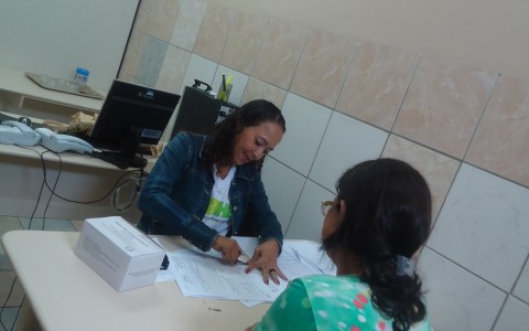 NAPHE realiza testagem na Casa da Justiça em 09/07/2015