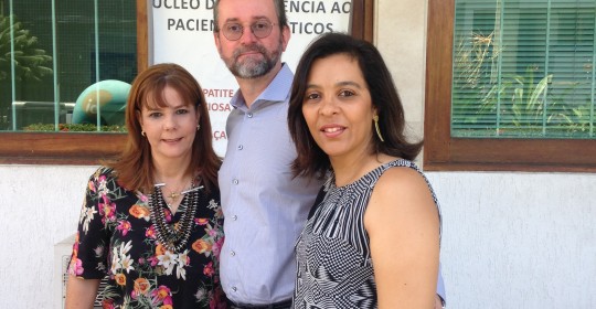 Visita do Dr. Eric Bassetti da GILEAD em 15/12/2015