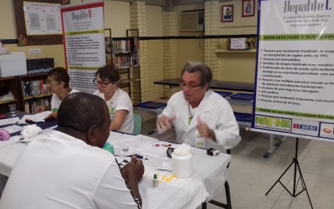 NAPHE realiza testagem na Escola Compositor Antônio Maria em Rio Doce/Olinda dia 01/06/2016
