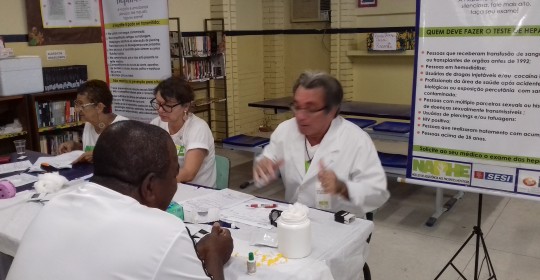NAPHE realiza testagem na Escola Compositor Antônio Maria em Rio Doce/Olinda dia 01/06/2016