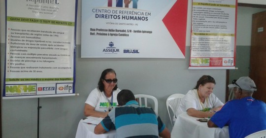NAPHE realiza testagem em Vitória de Santo Antão dia 27/07/2016