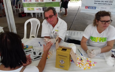 NAPHE realiza testagem no SESC TIUMA em 02/09/2016.