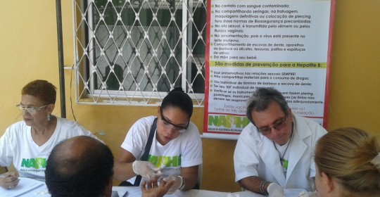 NAPHE realiza testagem em Campo Grande/Recife no dia 07/10/2016.