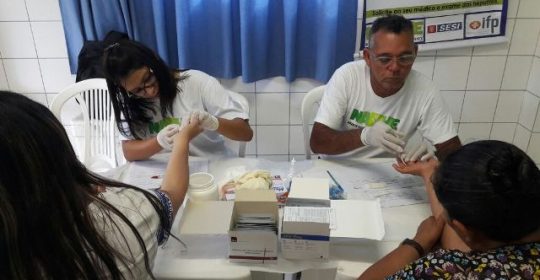 NAPHE realiza testagem na Várzea em 01/12/2016