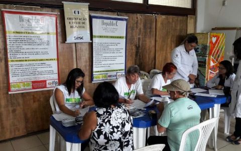 NAPHE realiza testagem no SESC TIUMA em 25/04/2017