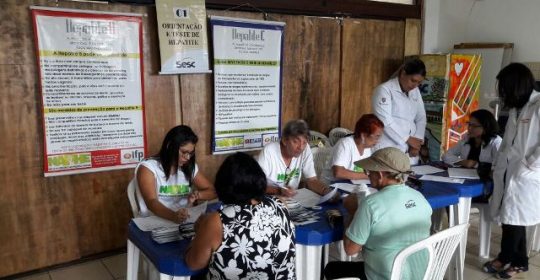 NAPHE realiza testagem no SESC TIUMA em 25/04/2017