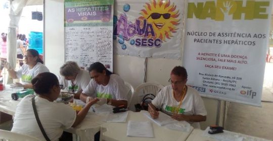 NAPHE realiza testagem no AQUA SESC em Piedade no dia 24/10/2017