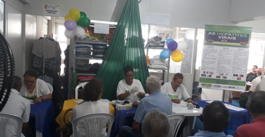 NAPHE realiza testagem na Associação de Parkinson em 12/04/2018
