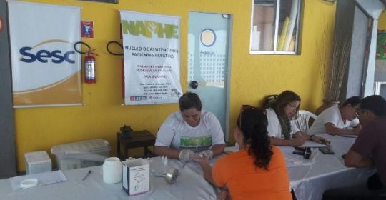 NAPHE realiza testagem no SESC Casa Amarela em 18/04/2018
