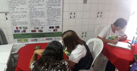 NAPHE realiza testagem na Pastoral da Saúde em 25/04/2018