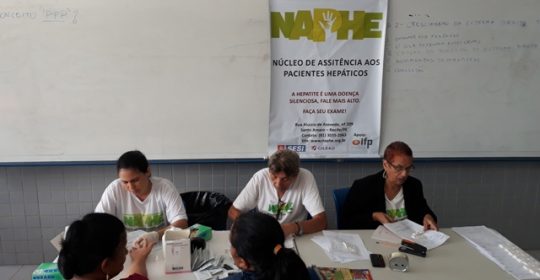 NAPHE realiza testagem na Faculdade Universo em 28/04/2018