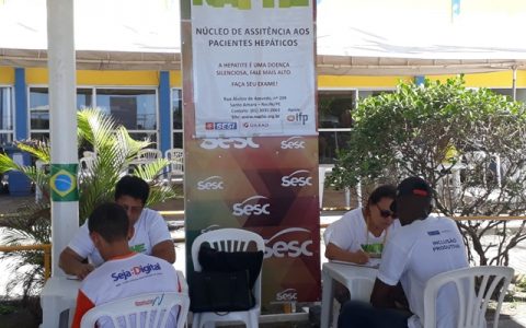 NAPHE realiza testagem no SESC Piedade em 13/07/2018