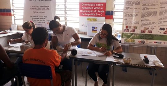 NAPHE realiza testagem em São Lourenço no dia 03/08/2018.