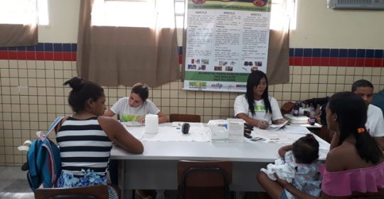 NAPHE realiza testagem em Cavaleiro no dia 22/08/2018.