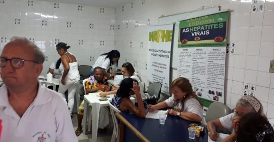 NAPHE realiza testagem em PASTORAL SANTO AFONSO DE LIGÓRIO no dia 24/10/2018.