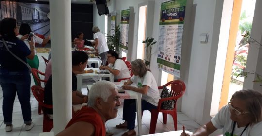 NAPHE realiza testagem em Casa Forte na igreja Das Graças no dia 15/09/2018.