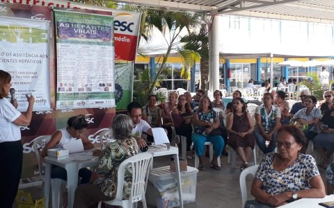 NAPHE realiza testagem no SESC Piedade em 16/08/2018.