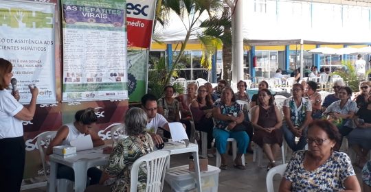 NAPHE realiza testagem no SESC Piedade em 16/08/2018.