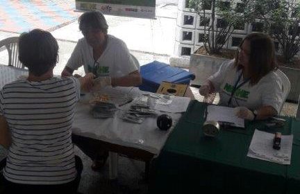 NAPHE realiza testagem em colégio Fazer Crescer no dia 24/09/2018.