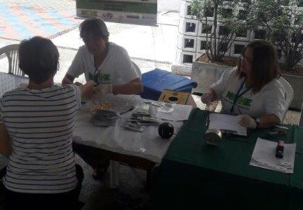NAPHE realiza testagem em colégio Fazer Crescer no dia 24/09/2018.