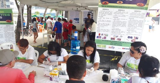 NAPHE realiza testagem no AQUA SESC em 26/10/2018.
