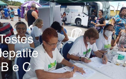 NAPHE realiza testagem na Casa da Justiça em Paulista no dia 25/02/2019.