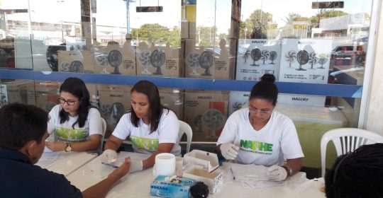 NAPHE realiza testagem no Supermercado Assaí, dia 19/07/2019