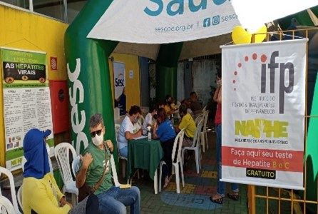 NAPHE realiza testagem rápida para as Hepatites no SESC – Casa Amarela